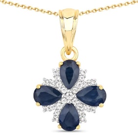 1.87 CT Genuine Blue Sapphire and