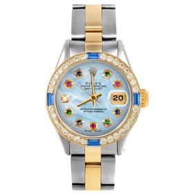 Rolex Ladies Datejust Blue MOP Rainbow