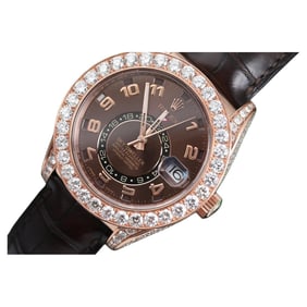 Rolex Sky Dweller 18Kt RG Iced