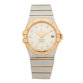 Omega Stainless Steel 18K Yellow Gold