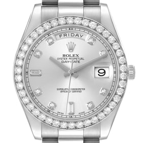 Rolex President Day-Date II White Gold