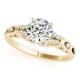 1.2 ctw Certified VS/SI Diamond Ring 18k Yellow Gold