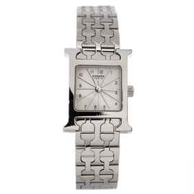 Hermes Heure H Quartz Watch Stainless