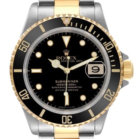 Rolex Submariner Steel Yellow Gold Black