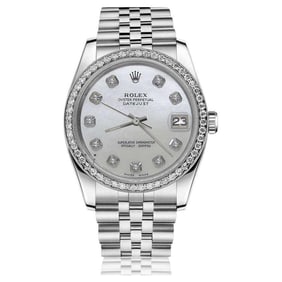 Rolex Datejust With custom Diamond bezel