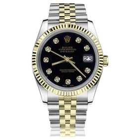 Rolex Datejust Jubilee Black Diamond Dial