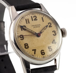 Universal Geneve Stainless Steel Hand-Winding Watch