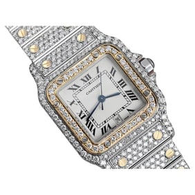Cartier Santos Stainless Steel & 18K