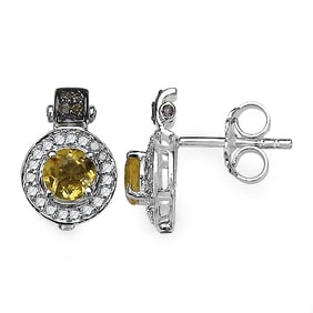 1.00 CT Genuine Citrine and 0.31