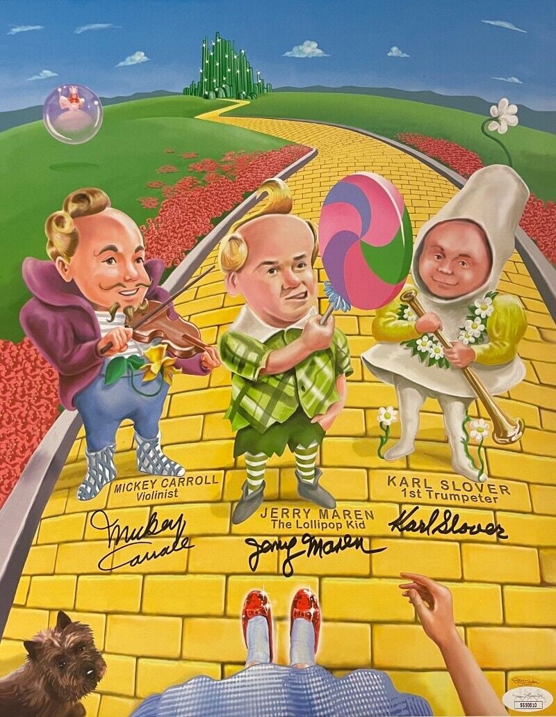 Wizard of Oz Munchkins signed 11x14: Wizard of Oz Munchkins signed 11x14 Photo 3 sig M. Carroll/J. Maren/K.Slover JSA Wizard of Oz Munchkins signed 11x14 Photo 3 sig M. Carroll/J. Maren/K.Slover JSA SKU no: RBJ7263283314776 Guidelines fo