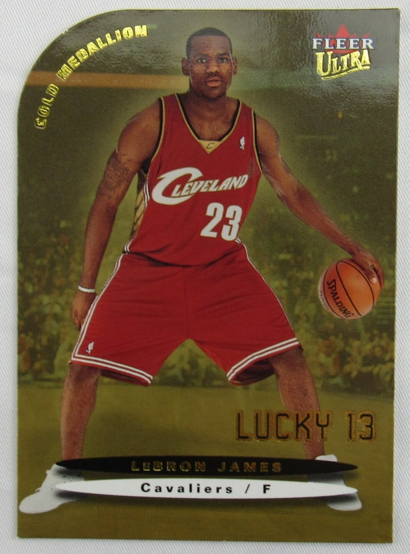 2003-04 lebron james fleer ultra lucky: 2003-04 lebron james fleer ultra lucky 13 basketball rookie card LeBron James Fleer Ultra Basketball Rookie Card - NM SKU no: RBJ8345815318616 Guidelines for Bidding We recommend for all bidders to re