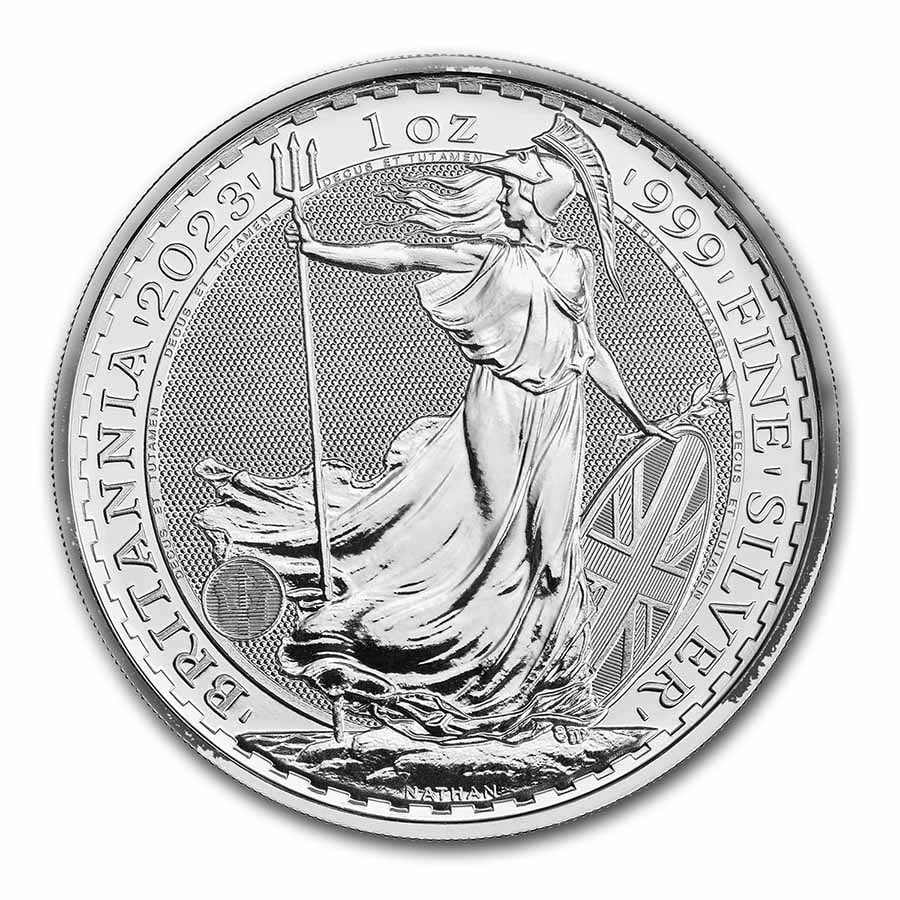 2023 Great Britain 1 oz Silver: 2023 Great Britain 1 oz Silver Britannia BU (King Charles III) SKU no: RBJ268047;Year: 2023;Grade: Brilliant Unc;Grade Service: None;Denomination: 2 Pounds;Mint Mark: Not Shown;Metal Content: 1 troy o