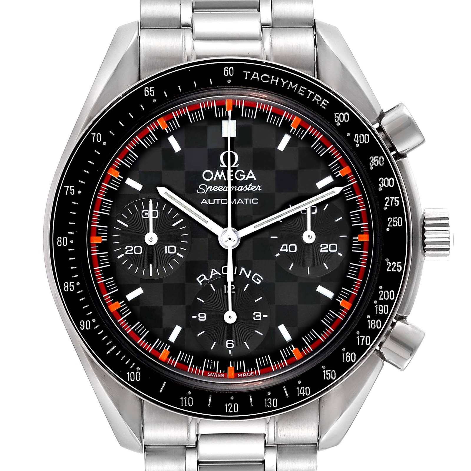 Omega Speedmaster Schumacher Racing Limited Edition: Omega Speedmaster Schumacher Racing Limited Edition Steel Mens Watch SKU no: RBJ61870 Brand: Omega Model Name: Omega Speedmaster Schumacher Racing Limited Edition Steel Mens Watch 3518.50.00 Box Card 