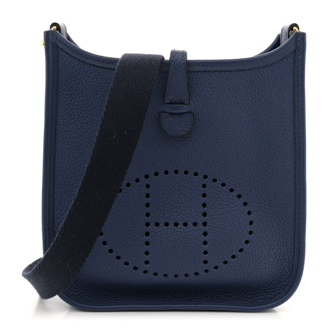 Hermes Taurillon Maurice Amazone Evelyne TPM: Hermes Taurillon Maurice Amazone Evelyne TPM Bleu Saphir Blue Indigo Brand: HERMES Condition: Excellent Condition Details: Exterior: Creases, Hardware: Scratch(es), Handle: Pilling, , Box, Dust bag Ba