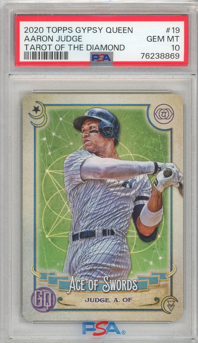 graded 2020 topps gq aaron judge: graded 2020 topps gq aaron judge #19 tarot of the diamond baseball card PSA 10 Graded 2020 Topps GQ Aaron Judge #19 Tarot Of The Diamond Baseball Card PSA 10 SKU no: RBJ7563083808856 Guidelines for Bi