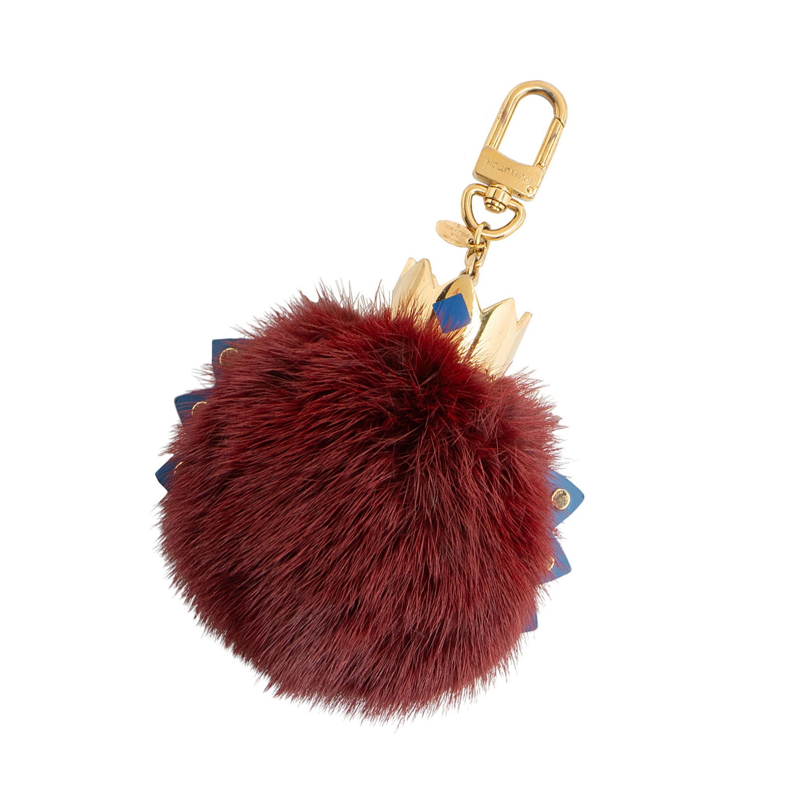 Louis Vuitton Limited Edition Fur Totem: Louis Vuitton Limited Edition Fur Totem Bag Charm Condition Quality: Light scuffs and wear to exterior leather details. Moderate surface scratches to hardware. Length: 6.5" Width: 4" Circa: 2015 Type