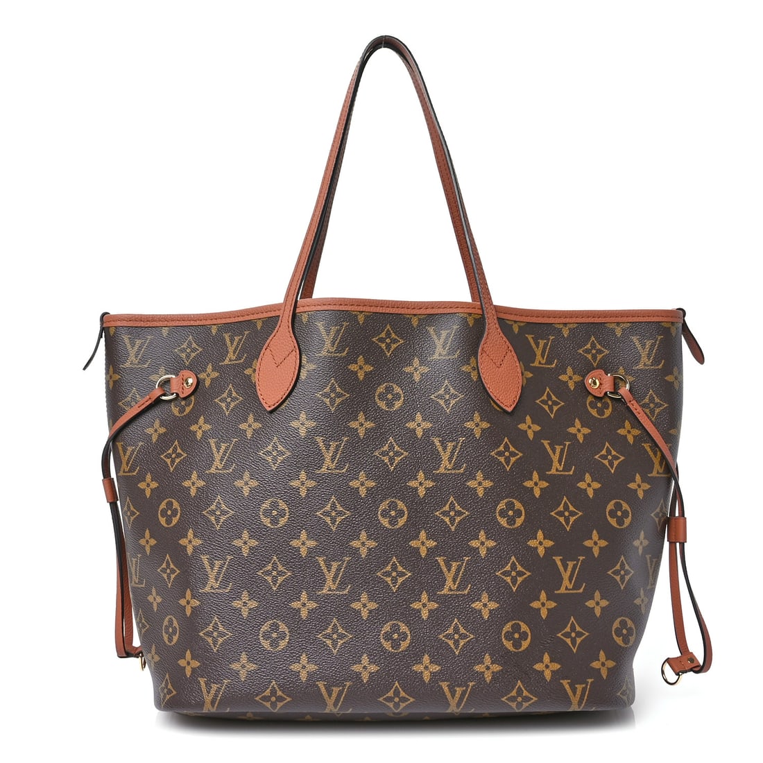 Louis Vuitton Monogram Calfskin Neo Neverfull: Louis Vuitton Monogram Calfskin Neo Neverfull Inside Out MM Tan Brand: LOUIS VUITTON Condition: Excellent Condition Details: Exterior: Corner wear, structure wear, marks, Handle: Creases, Interior: Su