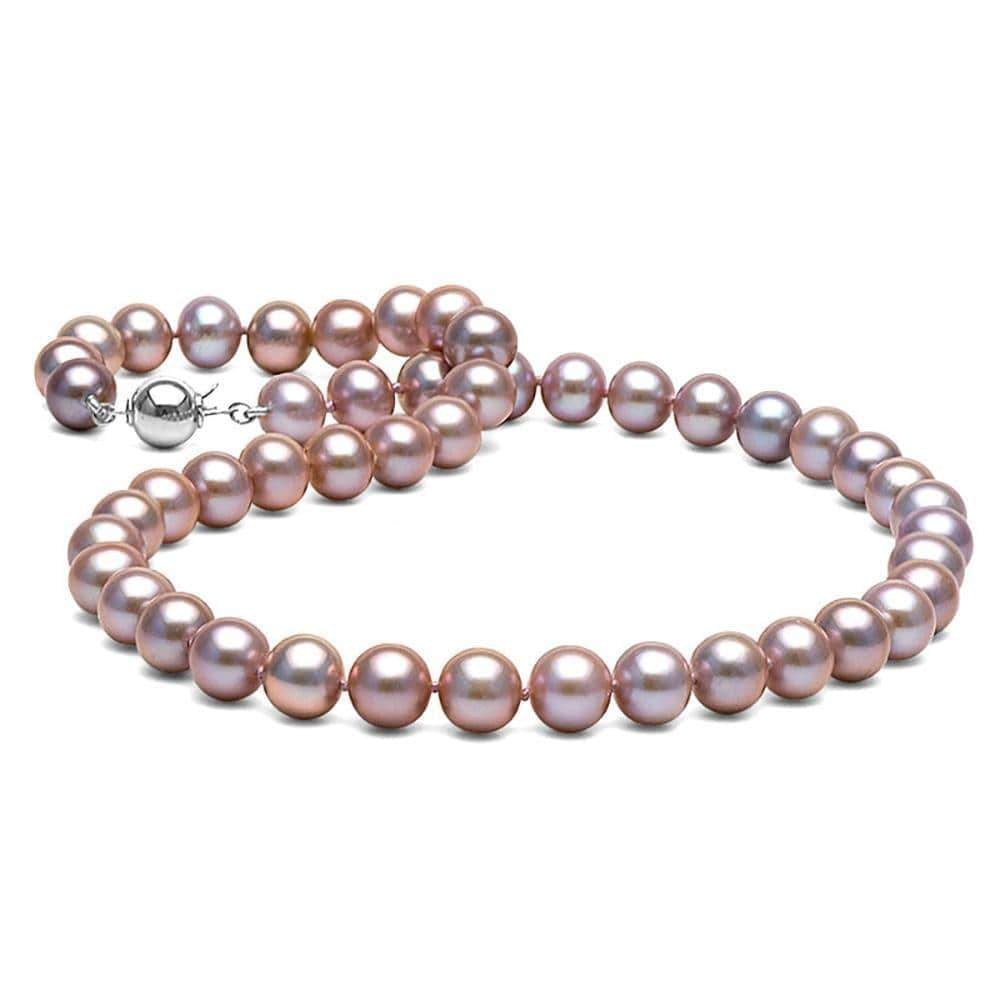 Lavender Freshwater Pearl Necklace, 8.5-9.0mm: Lavender Freshwater Pearl Necklace, 8.5-9.0mm AA+ / 16" / 14kt White Gold Ball Clasp Guidelines for Bidding We recommend for all bidders to review the LiveAuctioneers bidding FAQ to learn about the au