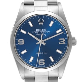 Rolex Air King 34mm Blue Dial