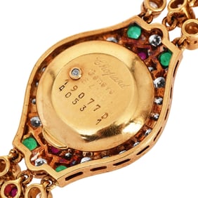 Chopard Diamond Emerald Ruby Sapphire 18K