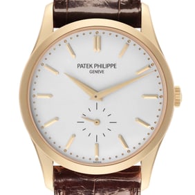 Patek Philippe Calatrava Yellow Gold Silver