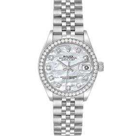 Rolex Datejust Steel White Gold Mother