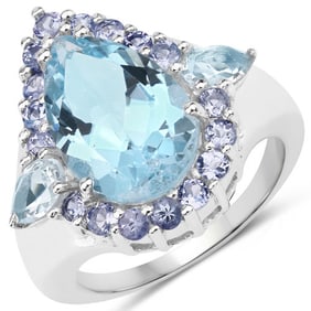 7.41 CT Genuine Blue Topaz and