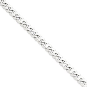 14k White Gold 7.25 mm Beveled