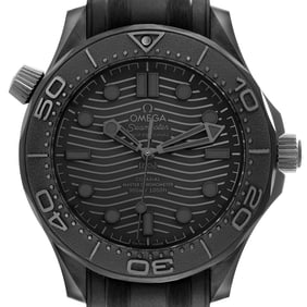 Omega Seamaster Diver Black Ceramic Mens