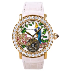 Bulgari Ladies Diamond Amethyst Pink Gold