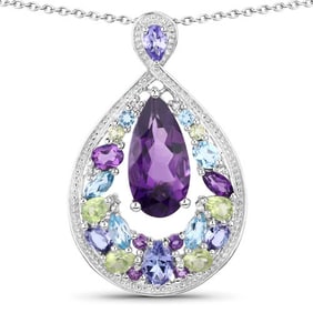 6.40 CT Genuine Multi Stones 14K
