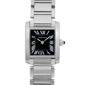 Cartier Tank Francaise 20mm Black Dial