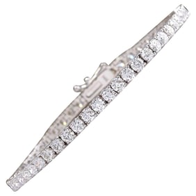6.85 CTW Diamond 14K White Gold Bracelet