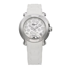 Chopard Stainless Steel Rubber Diamond 36mm
