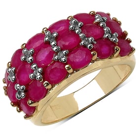 4.01 CT Glass Filled Ruby and