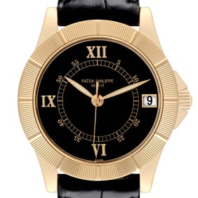 Patek Philippe Neptune Black Dial Yellow