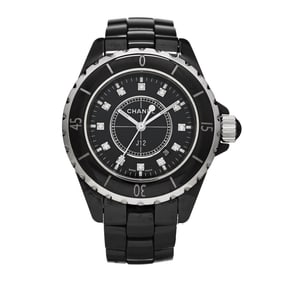 Chanel Stainless Steel Ceramic Diamond 33mm