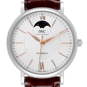 IWC Portofino Moonphase Silver Dial Steel