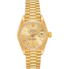 Rolex President Datejust Yellow Gold Ladies