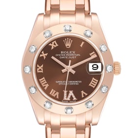 Rolex Pearlmaster Chocolate Dial Rose Gold