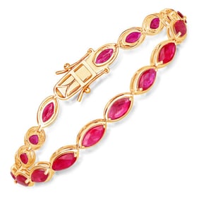 9.00 CT Genuine Ruby 14K Yellow