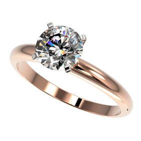 1.55 ctw Certified Quality Diamond Engagment Ring 10k Rose Gold