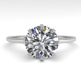 2.03 ctw Certified VS/SI Diamond Engagement Ring Size 7 14k White Gold