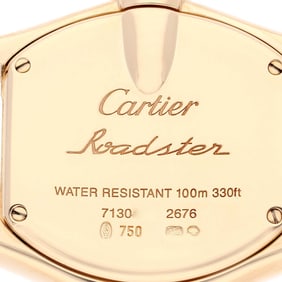 Cartier Roadster Ladies 18K Yellow Gold