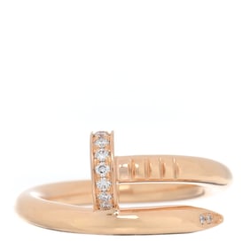 Cartier 18K Pink Gold Diamond Juste