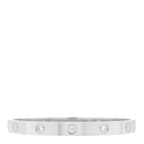 Cartier 18K White Gold 4 Diamond