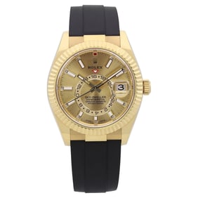 Rolex Sky-Dweller 18k Gold Oyster Flex