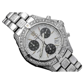 Breitling Colt Chronograph White Dial Custom