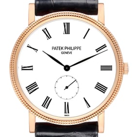 Patek Philippe Calatrava Rose Gold Black