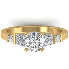 1.69 ctw Certified VS/SI Diamond Solitaire Ring 14k Yellow Gold